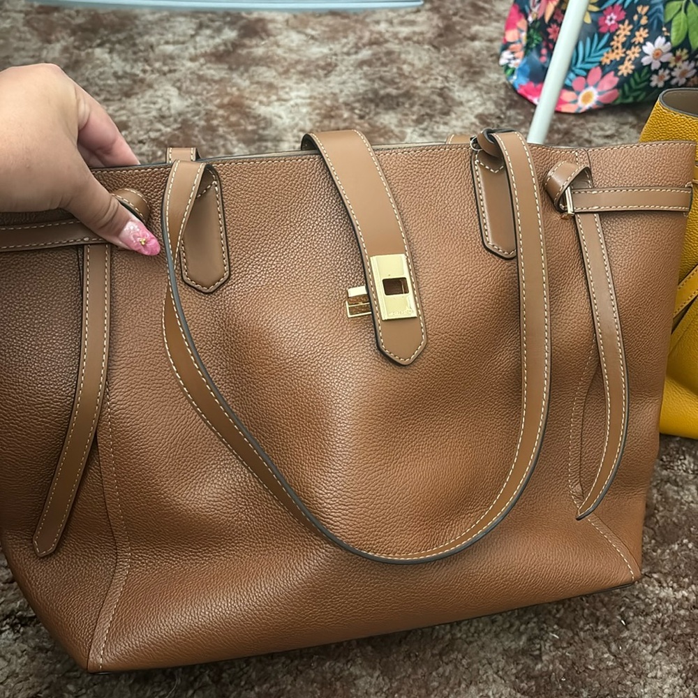 Brown MK shoulder Tote bag